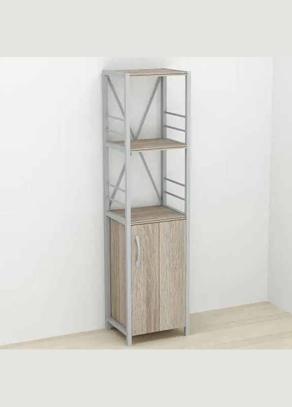 Етажерка 3/34 Серії Конект із тумбою 144x34x28 Сірий ДСП Сонома Трюфель (FRD-104439) Ferrum-decor (353501528)