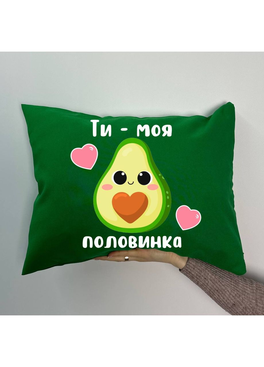 Подушка с принтом габардиновая Я тебя люблю, черная 35х35 (1907) Hand Made (350941847)