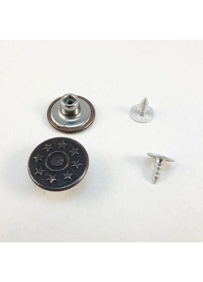 Джинсовая пуговица со звездами 17мм (1000шт) Plus-plus (365783904)