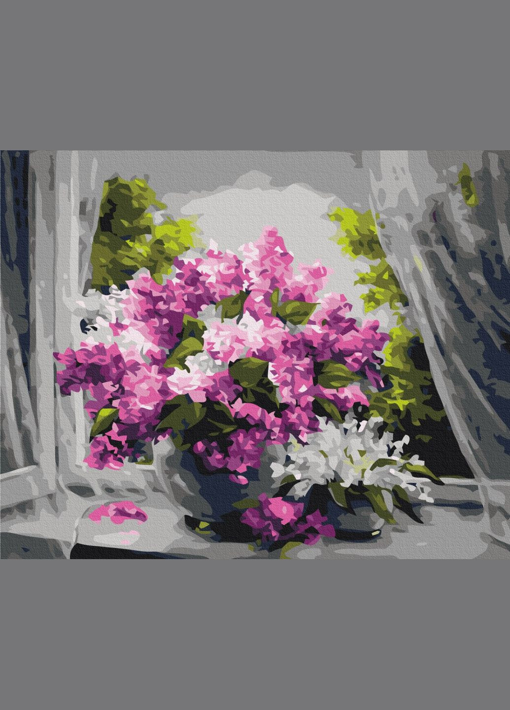 Картина за номерами " Бузок на вікні " 40x50 см Brushme (371804438)