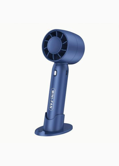 Портативный ручной вентилятор с подставкой и аккумулятором Portable Fan SCR-T10S синий No Brand (329740150)