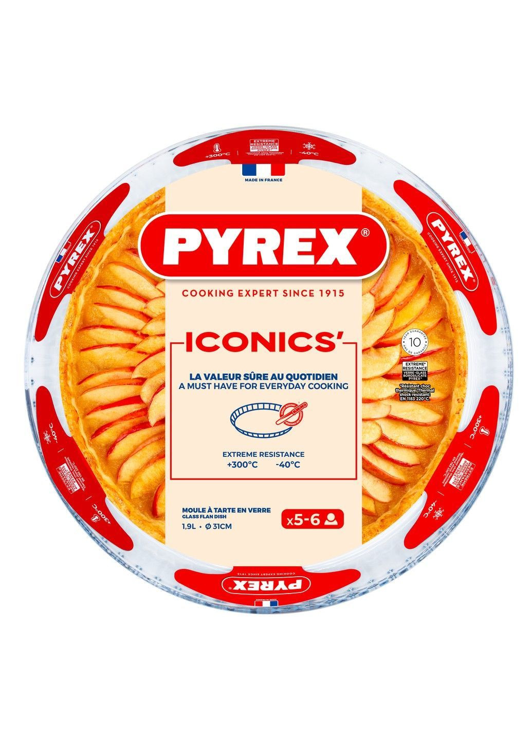 Форма с/у форма кругл. 31см рифл. край 1.9л (814B000/8446) Pyrex (365274933)
