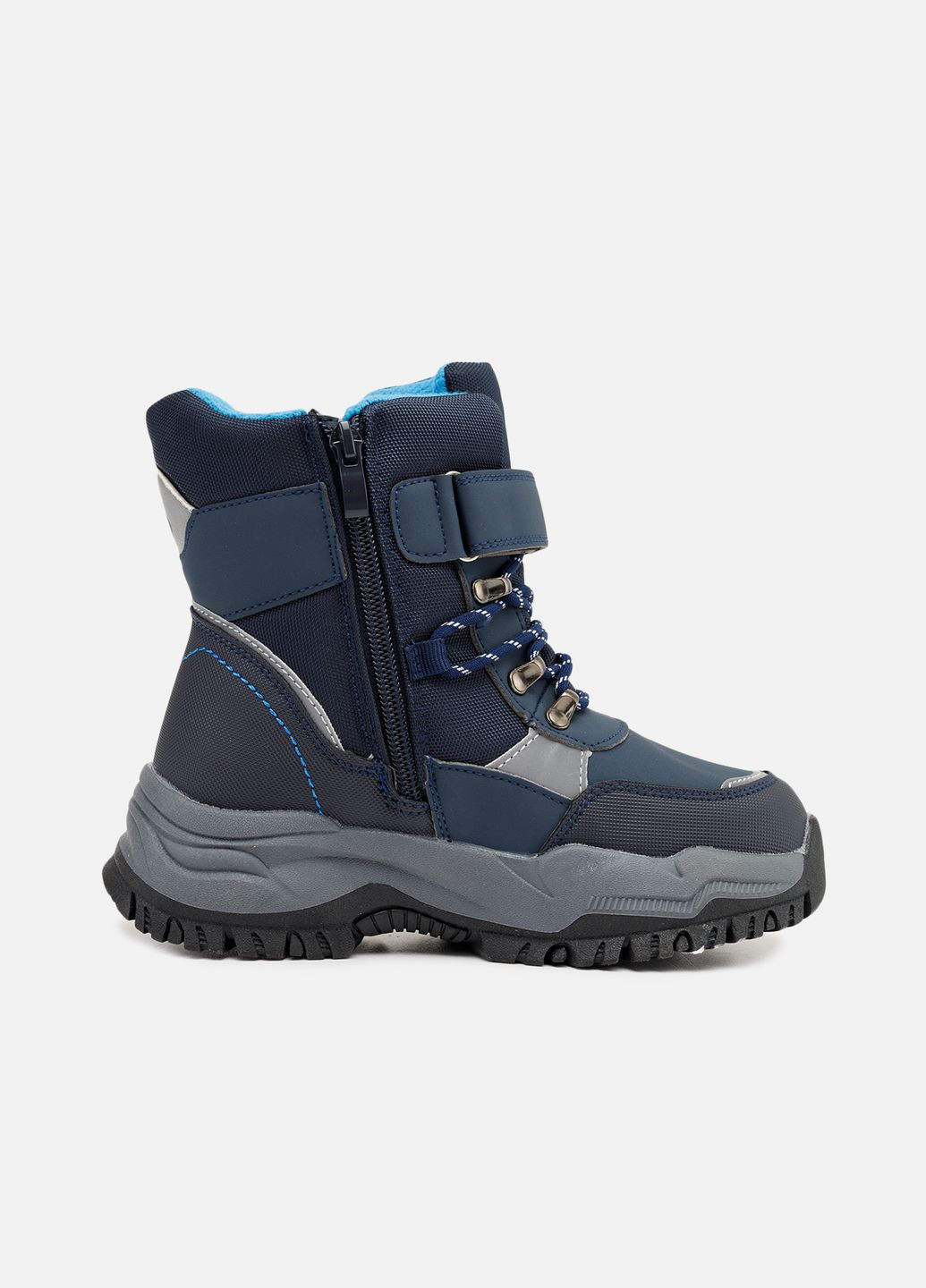 Зимние термосапоги для мальчика цвет синий цб-00260171 No Brand