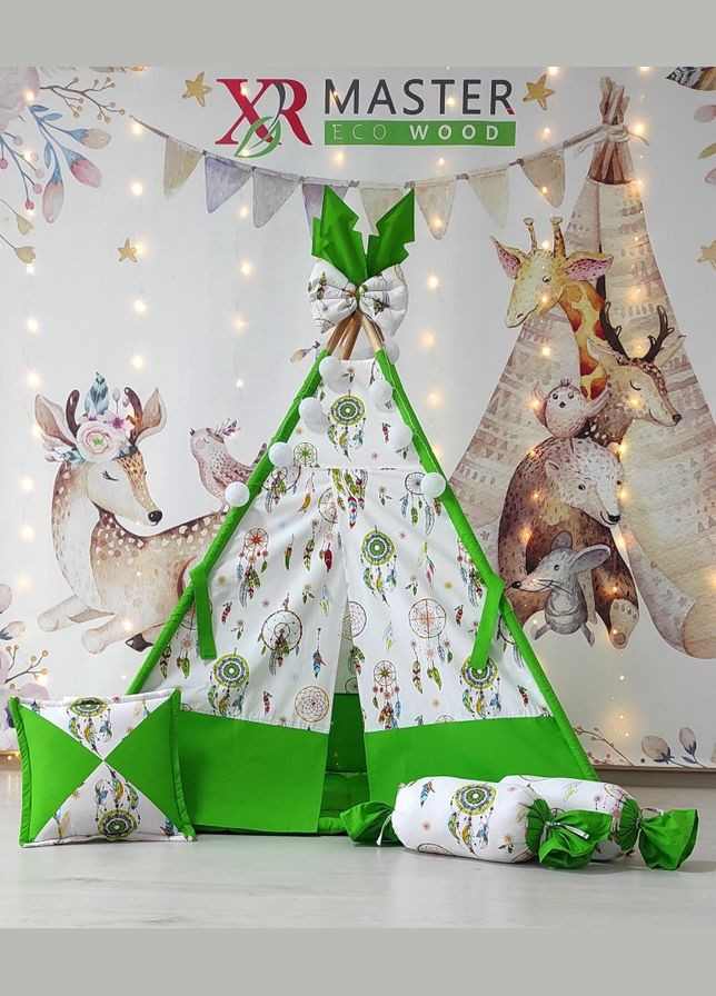 Вігвам для дитини Музика вітру + 3 подушки! Повний комплект! No Brand (316257192)