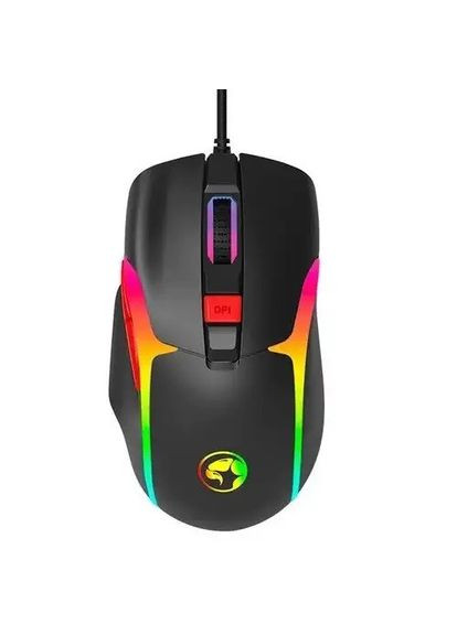 Игровая компьютерная оптическая проводная мышь M360 1200-12000 DPI 7 кнопок 1.5м Marvo (333317096)