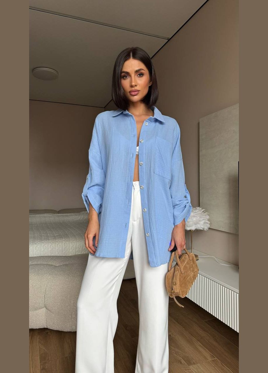 Голубой рубашка Osoblyva