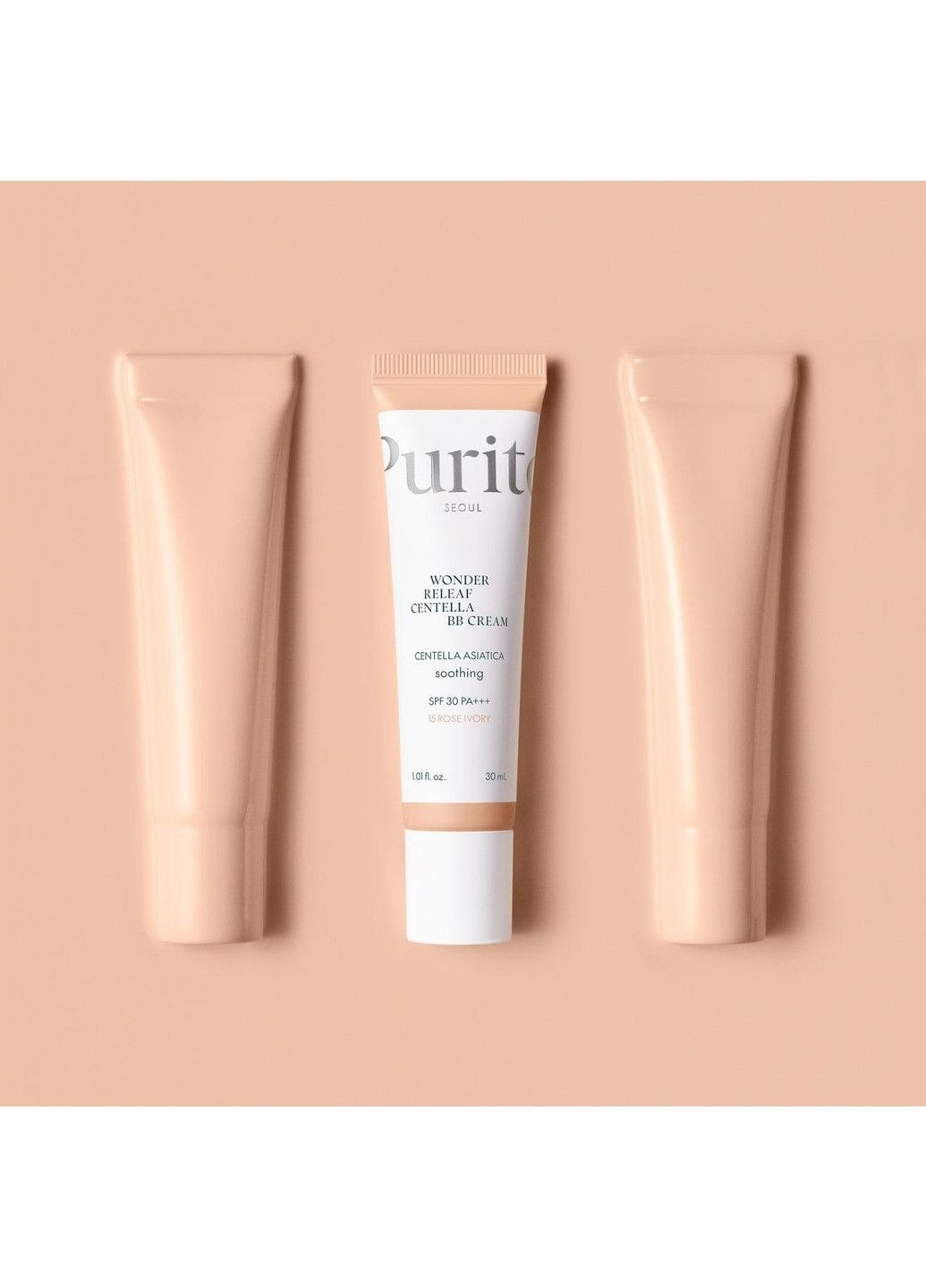 ВВ-крем з екстрактом центелли Wonder Releaf Centella BB Cream SPF 30 PA+++ ТОН 15 Rose Ivory 30 мл PURITO (357100509)