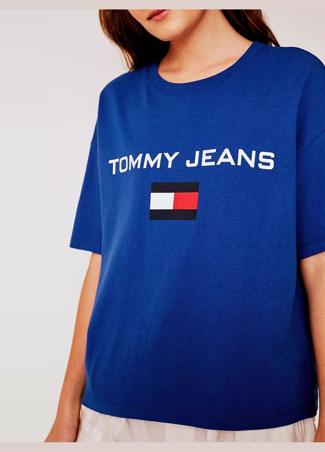 Синяя футболка с логотипом tommy jeans Tommy Hilfiger