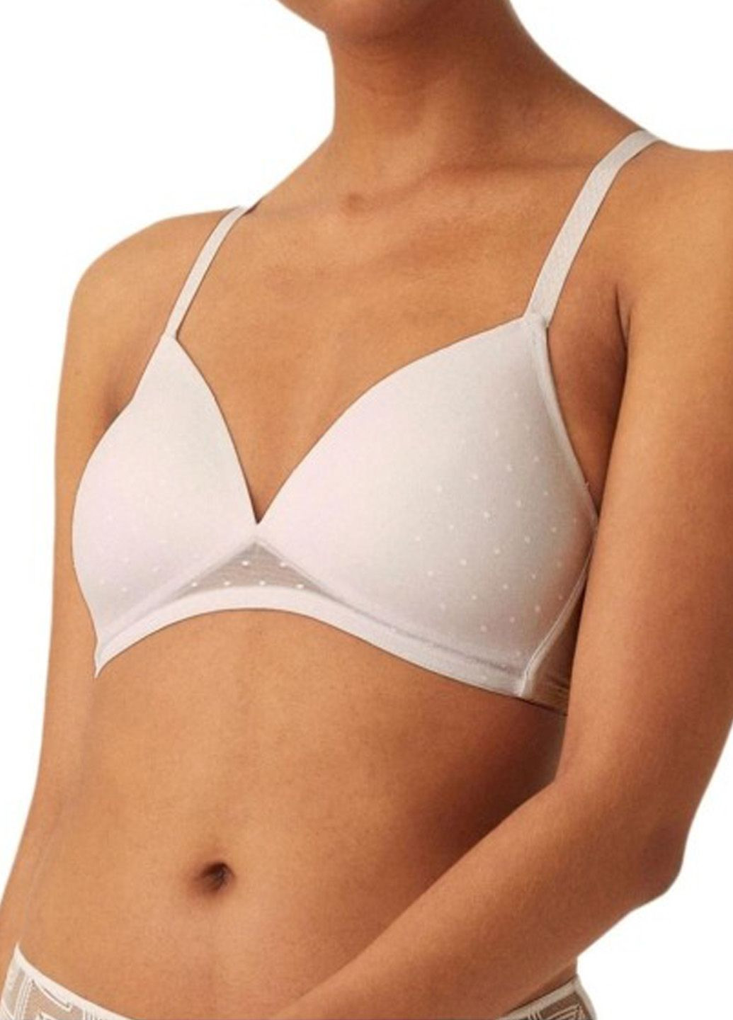Білий бюстгальтер Naturana
