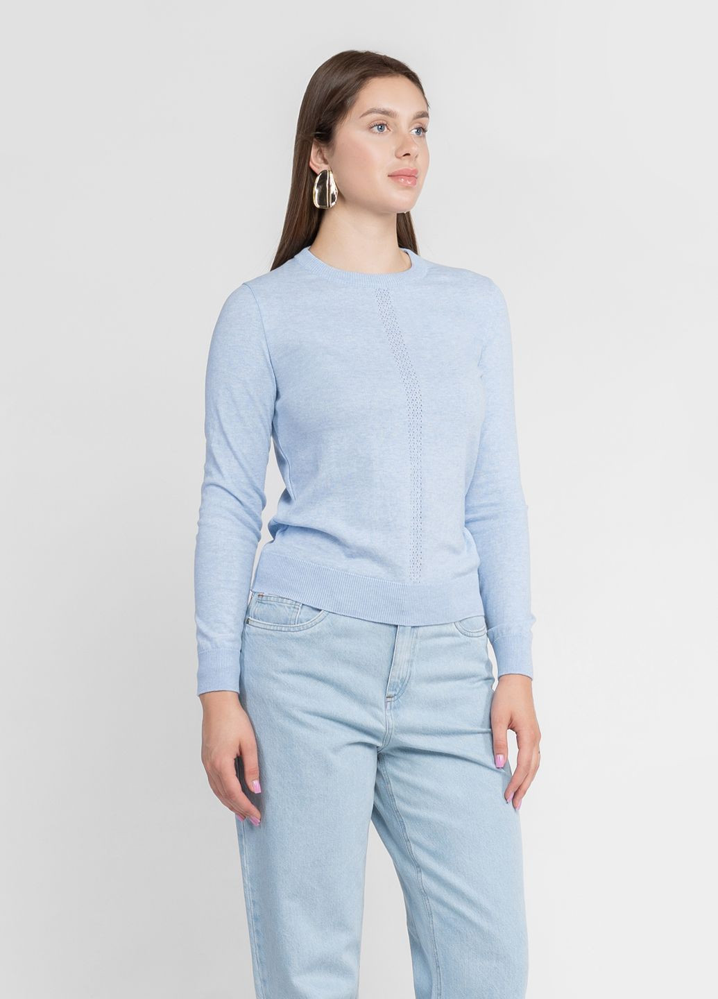 Голубой зимний джемпер женский голубой Arber Crew-neck WD1 WTR-180