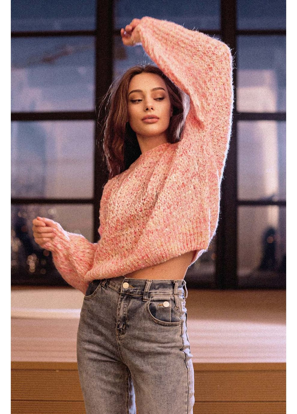 Персиковый демисезонный джемпер 6647.5019 Seventeen