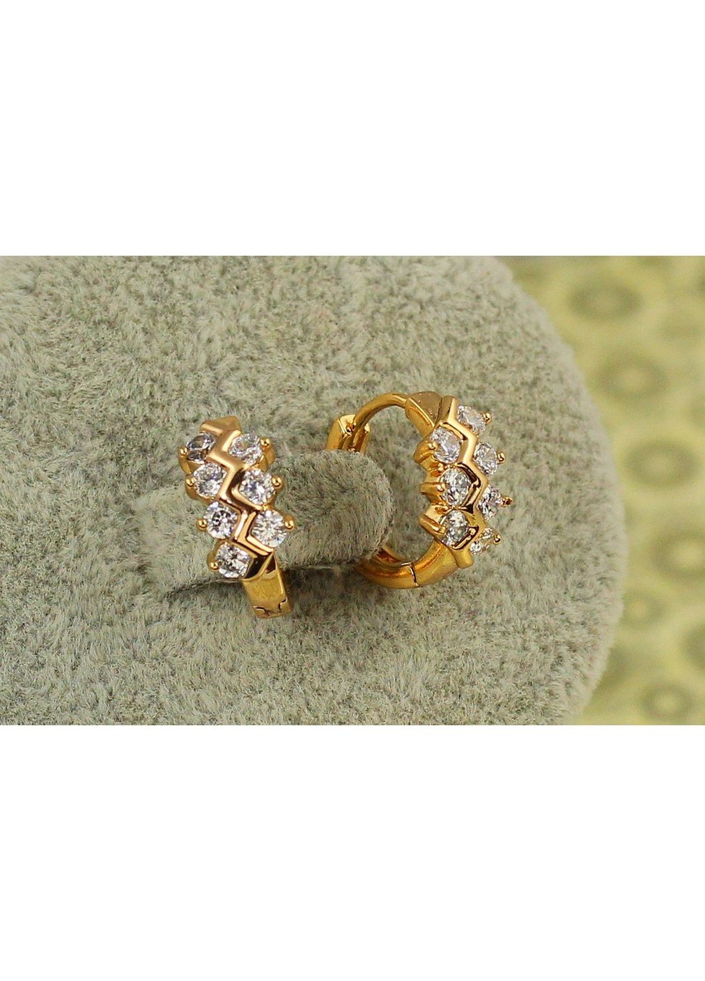 Серьги кольца Хuping Jewelry кольца самшит 1,2 см золотистые love-shopping Xuping Jewelry (354657660)