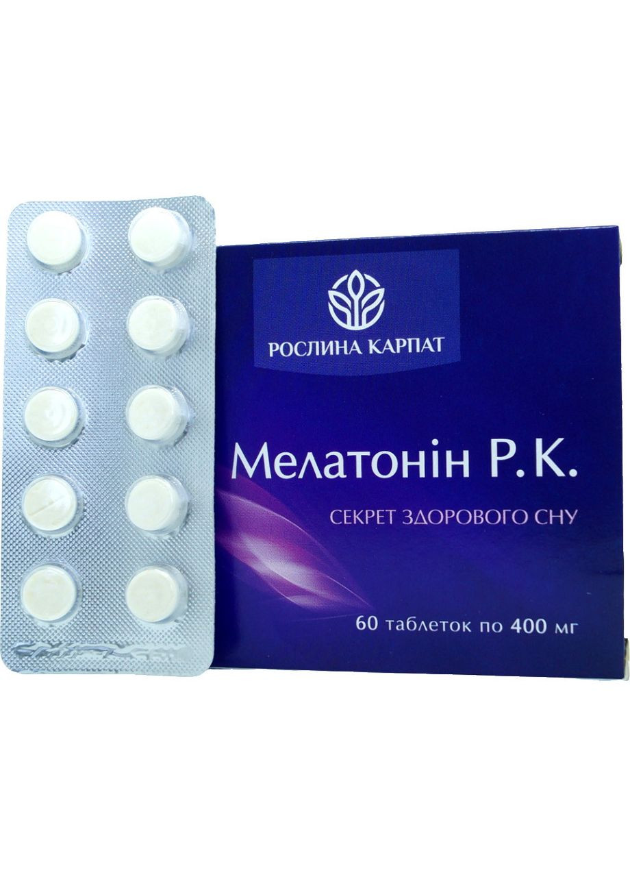 Мелатонин Р.К. 60 таб., комплексный продукт при расстройствах сна, « ». Рослина Карпат (350314717)
