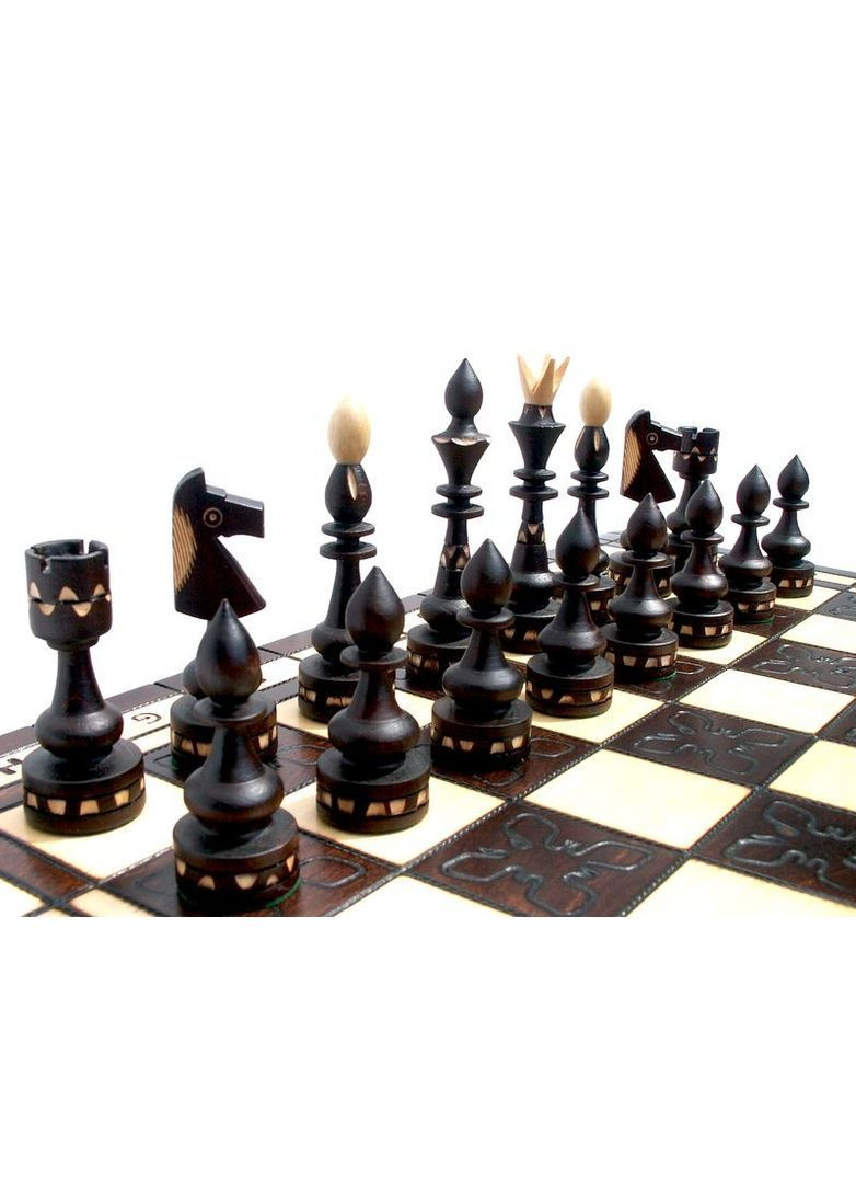 Шахи 119 Індійські Великі 53х53 см дерев'яні Madon No Brand (362476398)