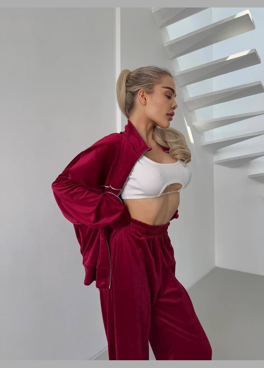 Костюм велюровый Турция,брюки и кофта с вышивкой на спине No Brand (341094438)