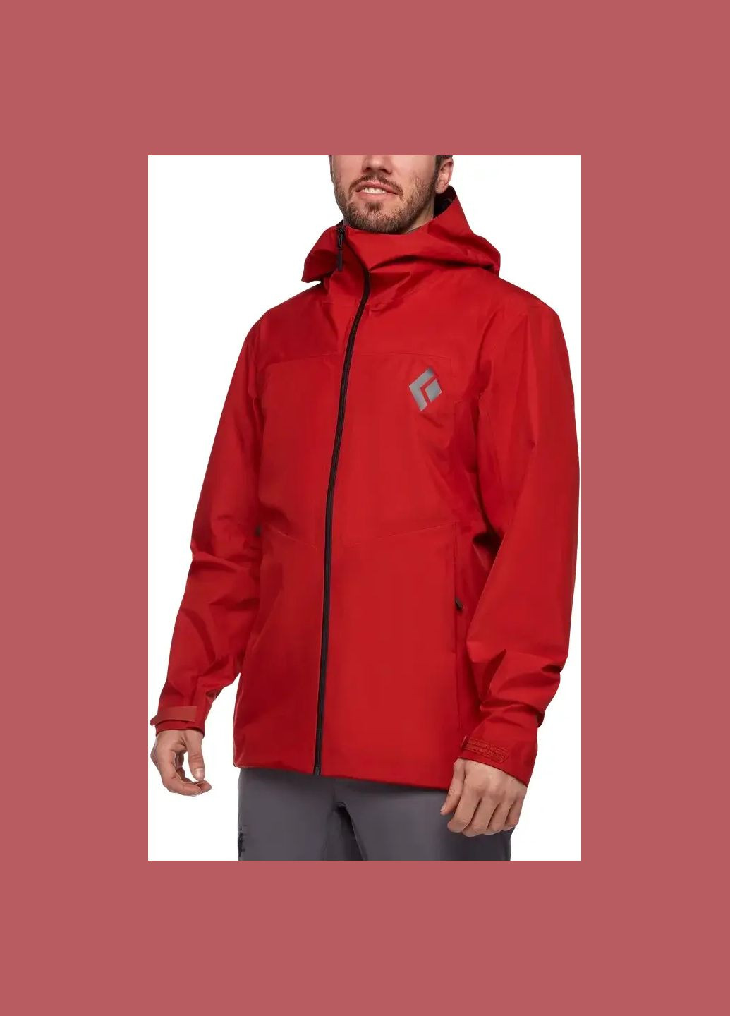 Комбинированная демисезонная куртка men’s liquid point shell red rock Black Diamond