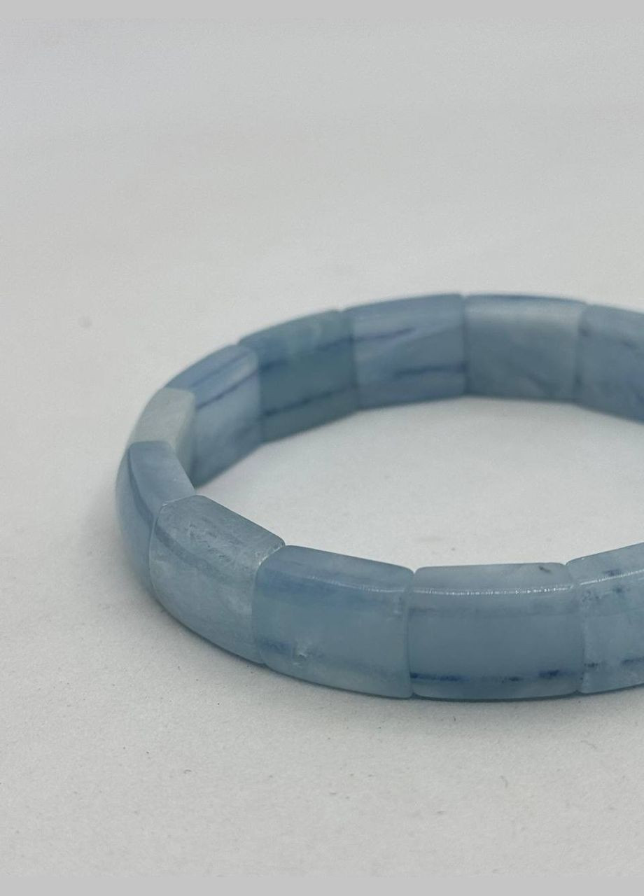 Браслет из аквамарина 18 см Голубой No Brand (337510825)
