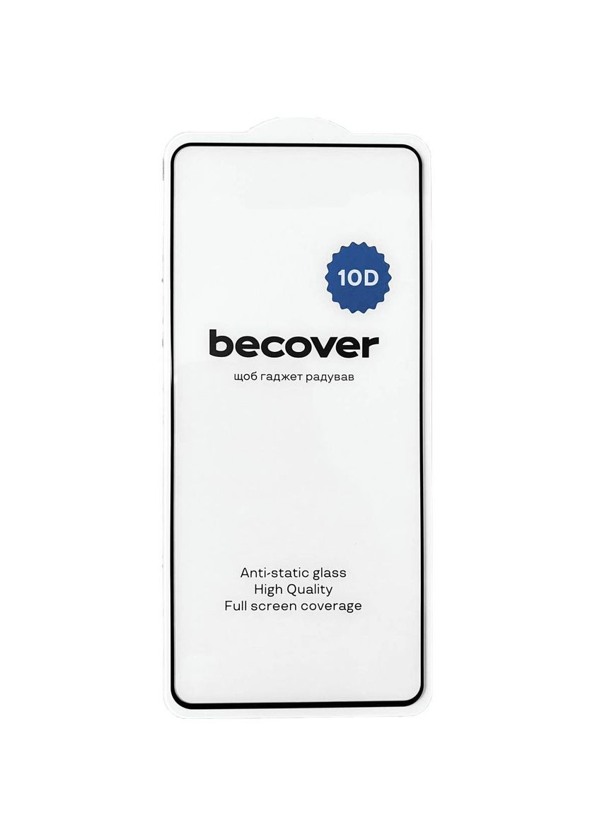 Захисне скло для Realme 12 Pro 5G 10D Black (711346) BeCover (351559850)