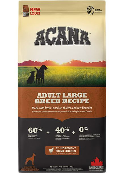 Сухий корм для собак Adult Large Breed Recipe для дорослих собак великих порід 17 кг (a52117) Acana (364788016)