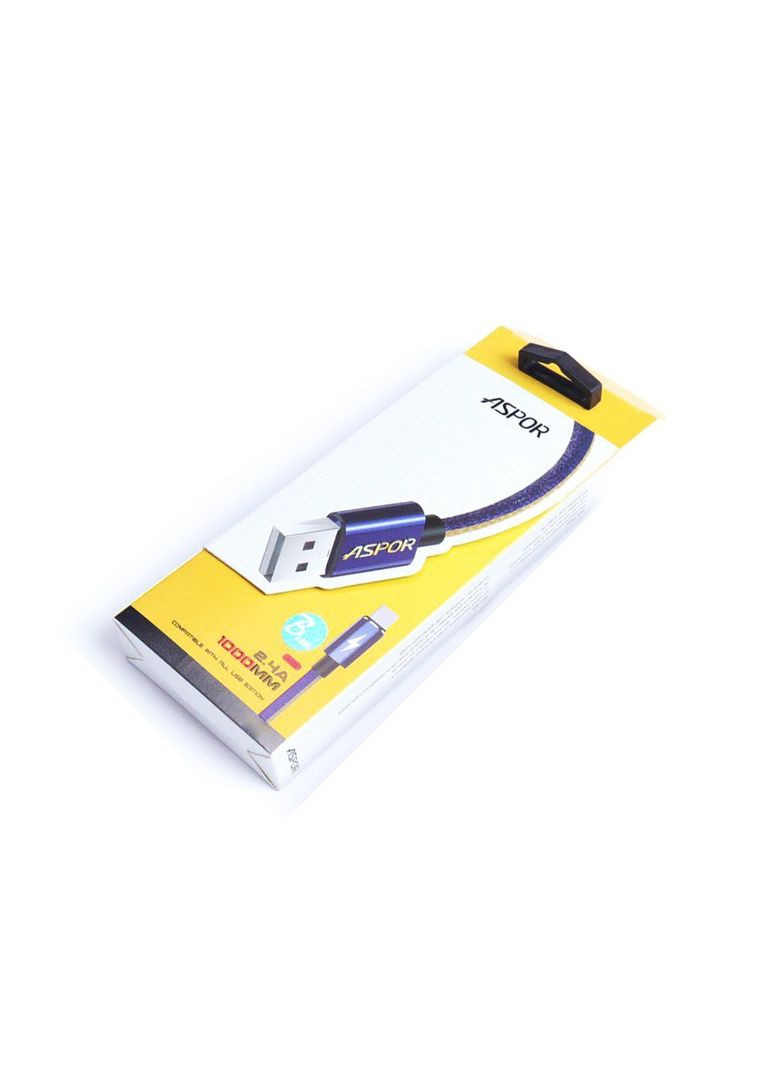 Кабель A125 USB – Micro 2.4A/1м- черный Aspor (367602836)