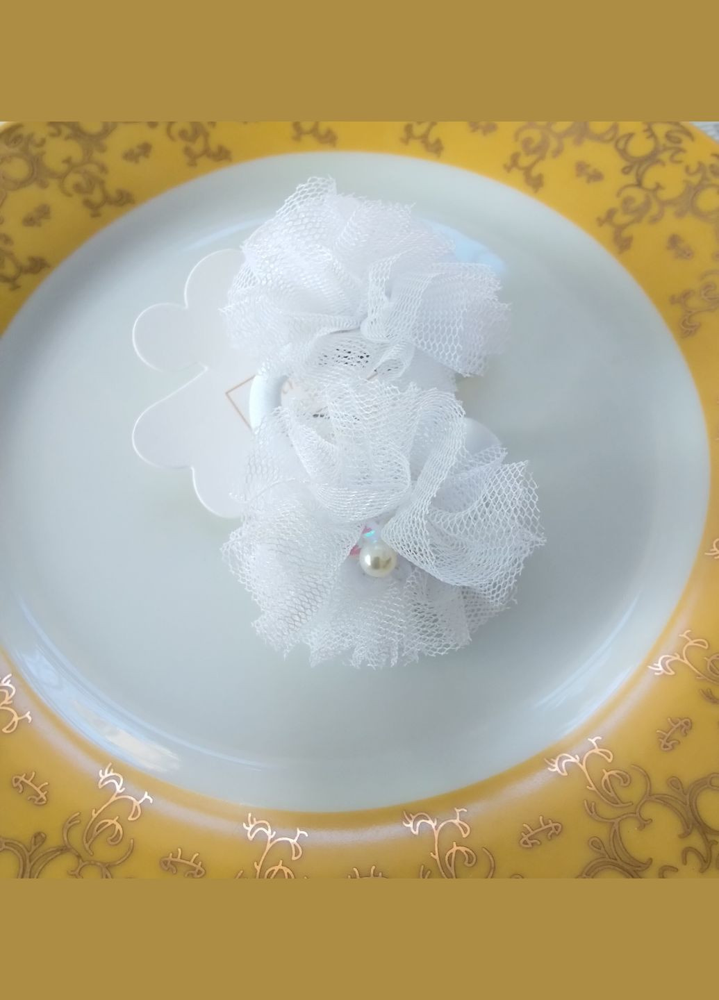 Дитячі резиночки для волосся з фатину, 2 шт. No Brand (342323454)