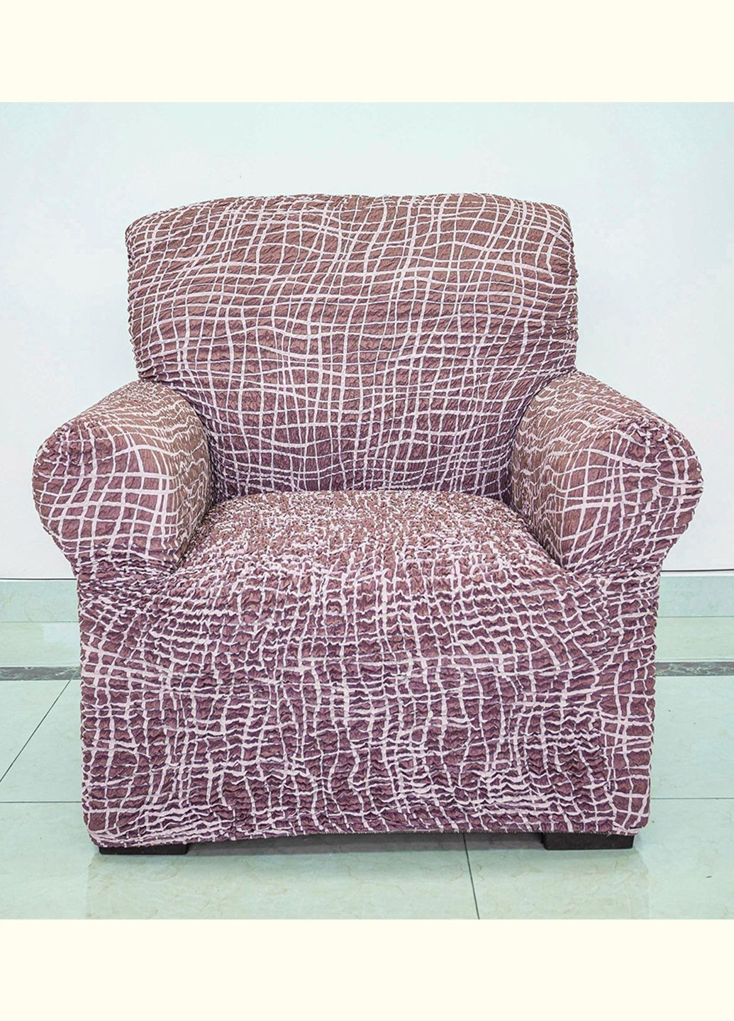 Чохол на крісло ПРЕМІУМ какао Love You (325221267)