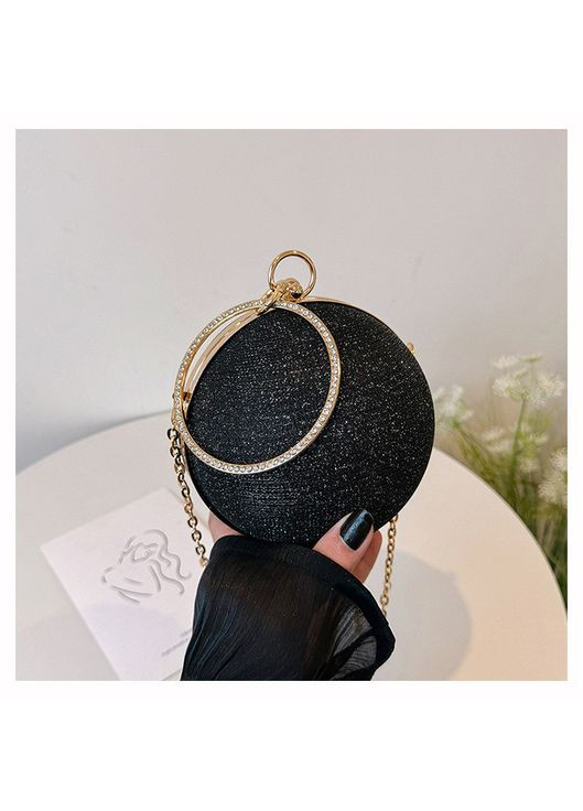 Женская круглая сумка 5007 шар на цепочке No Brand (367041152)