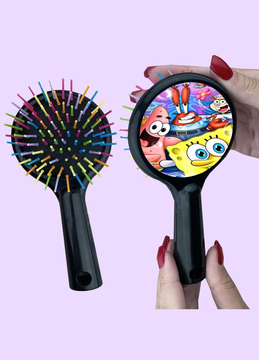 Расческа для волос Мультсериал Губка Боб #015 Черный No Brand (315044835)