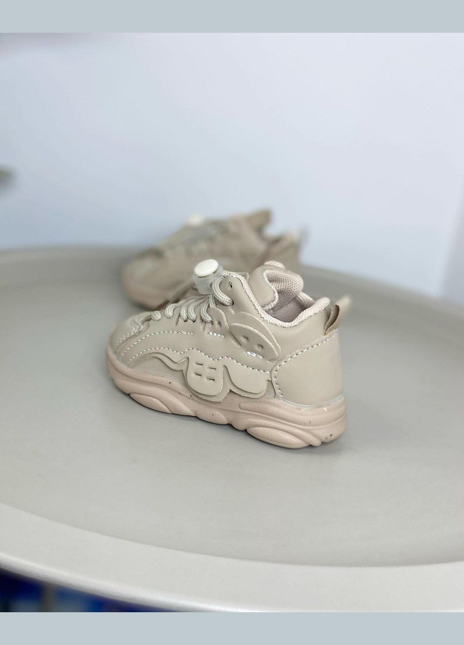 Бежеві всесезонні дитячі кросівки бежеві 1175 No Brand