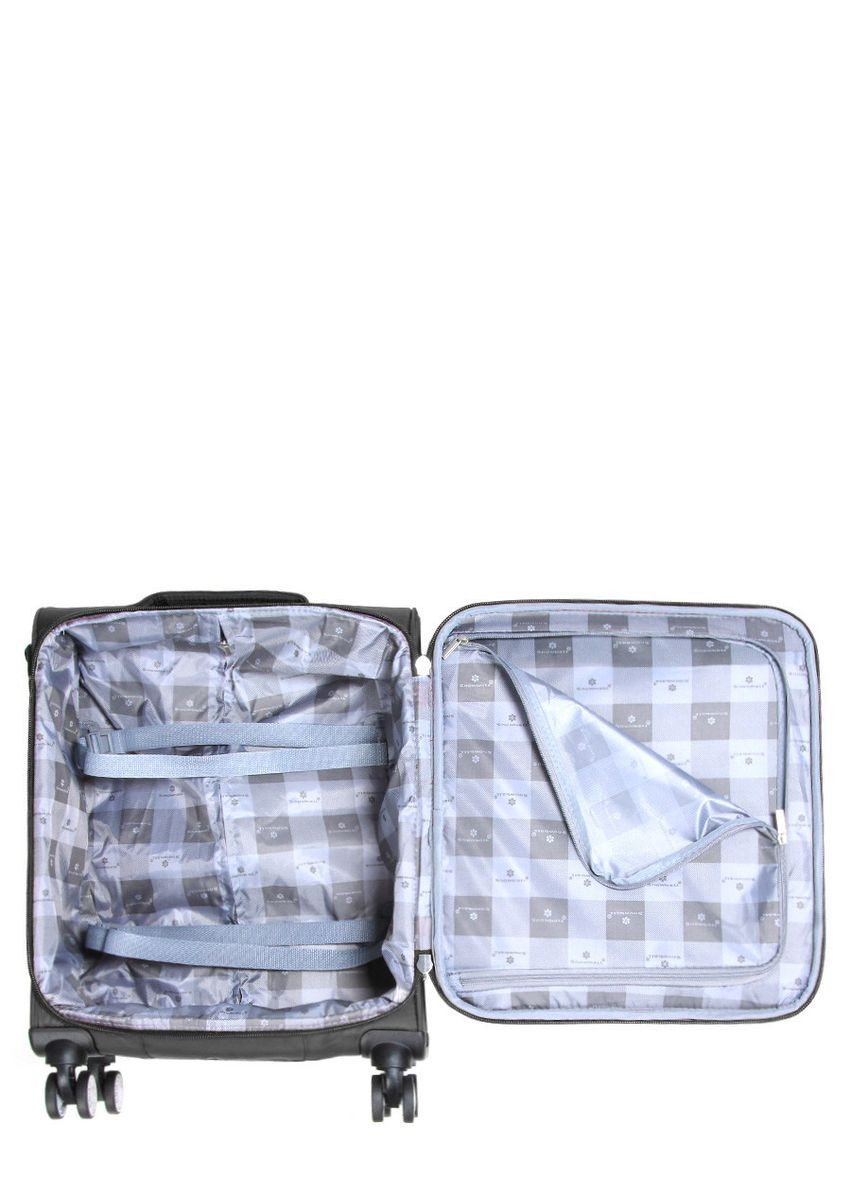 Чемодан ручная кладь S ткань чёрный 55х36х20см/35л/2.5кг/Snowbal 87303 Snowball (324801772)