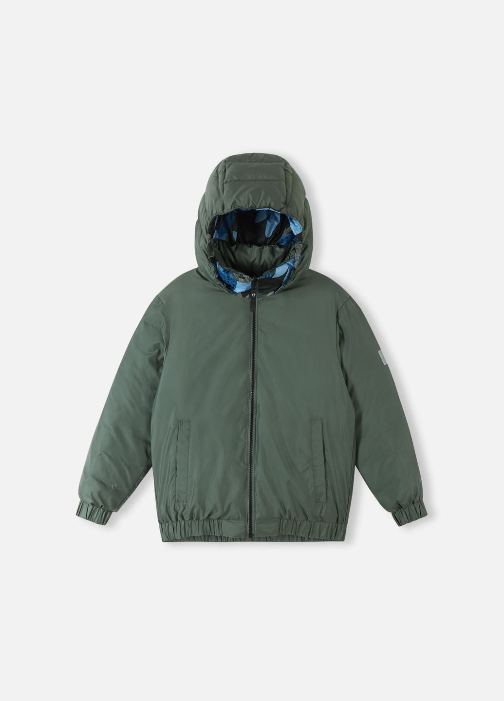 Зелена демісезонна пуховик двосторонній Reima FINNOO