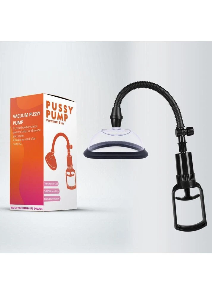 Вакуумна помпа для вульви Pussy Pump Premium Fun розмір S (11 см), механічний насос Men Powerup (315015178)