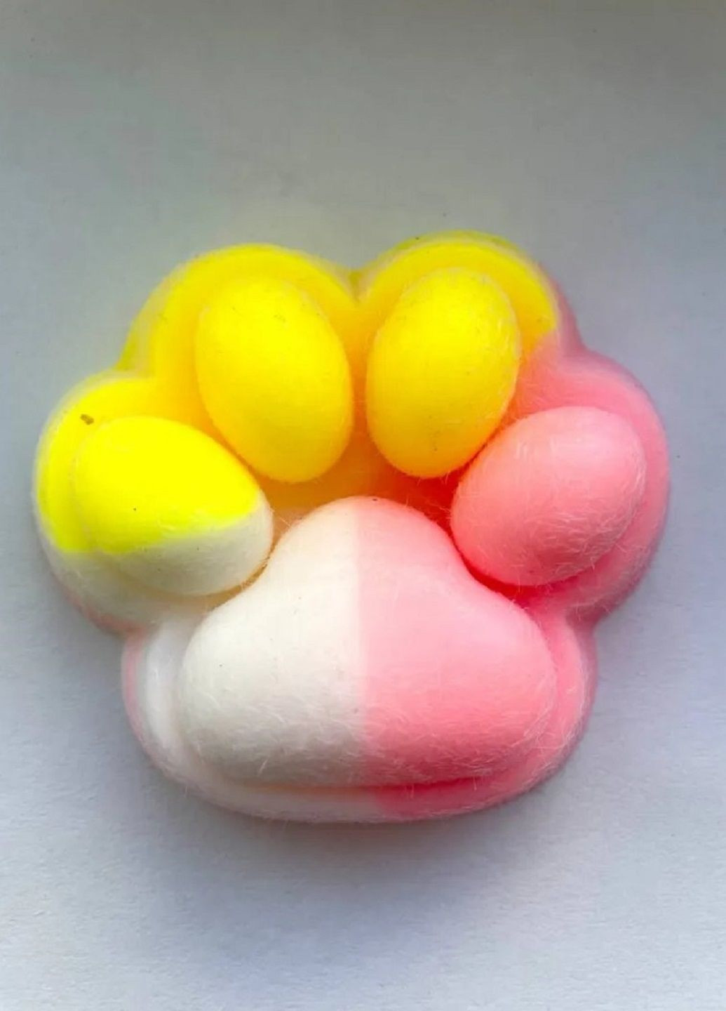 Іграшка-антистрес таба Сквіш Лапка котика Триколірна VTech (314802182)