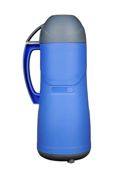 Термос 500 мл со стеклянной колбой, крышка-чашка и клапан-пробка Blue Stenson (359404521)