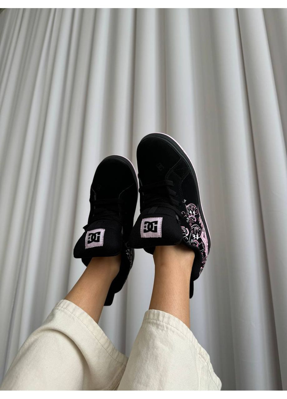 Кроссовки женские Graffik Black Pink Sabbath No Brand чёрные демисезоны (360564134)