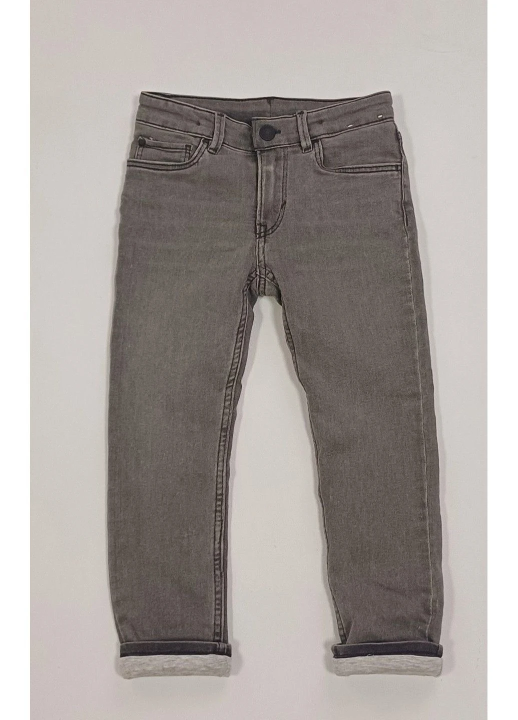 Джинси Skinny Fit Сірий H&M (379450079)