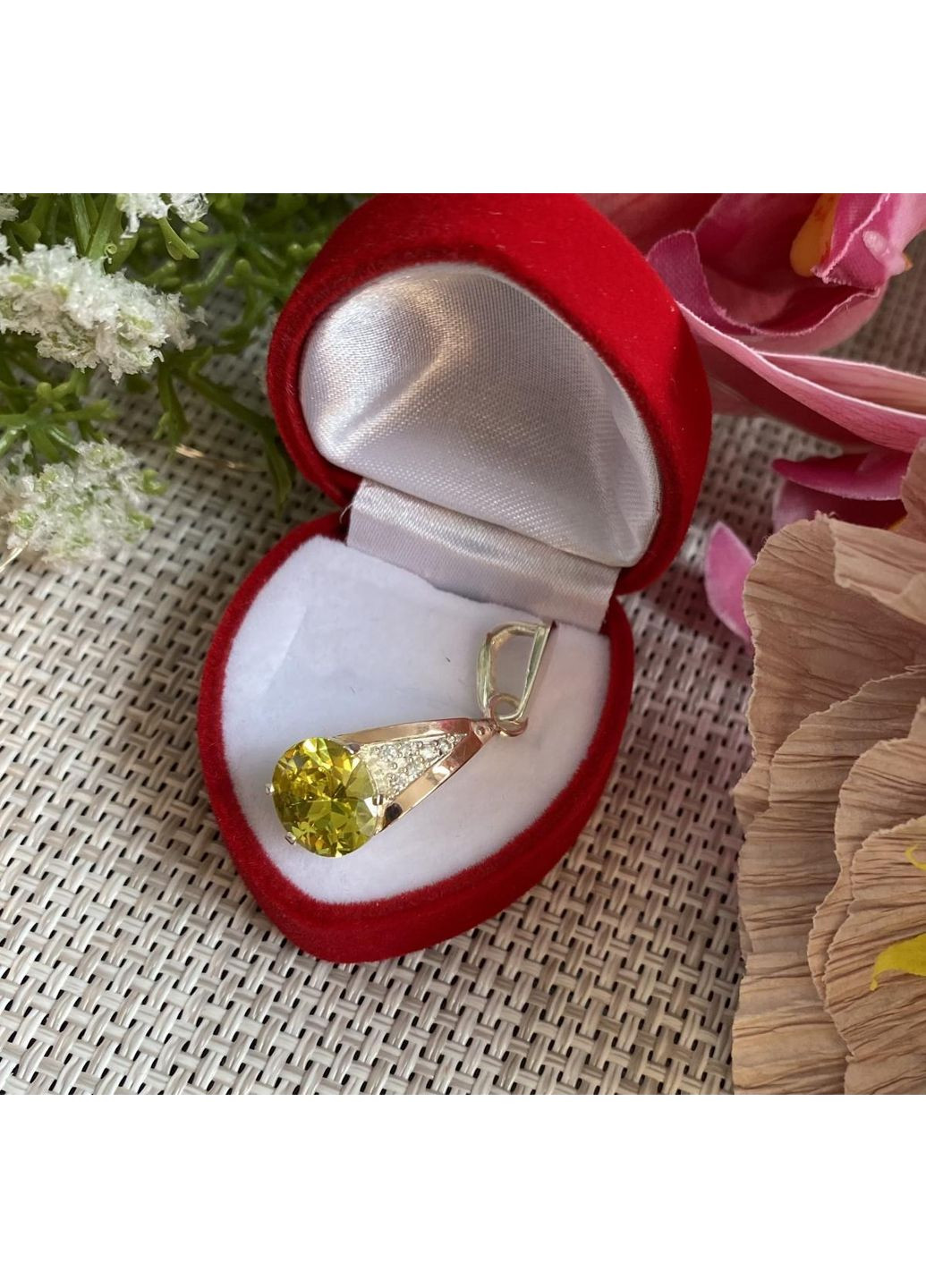 Срібна підвіска з пластинами золота Silver Style (367112074)