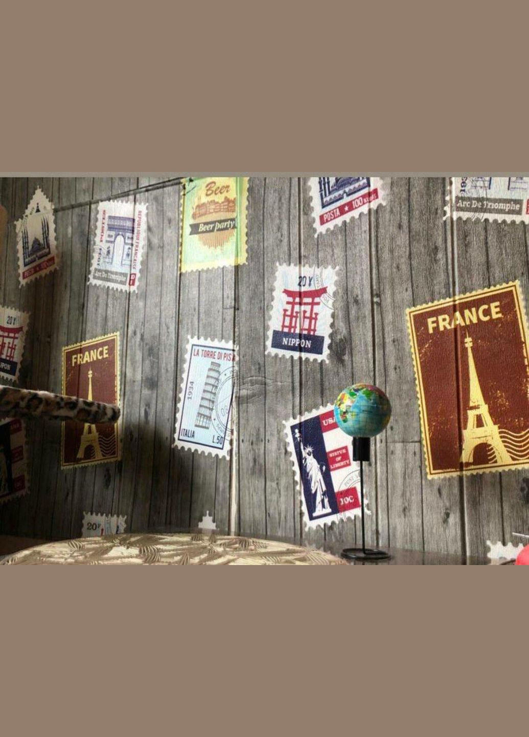 Самоклеющаяся 3D панель почтовые марки 700х700х4мм (091) SW-00001152 Sticker Wall (329894839)