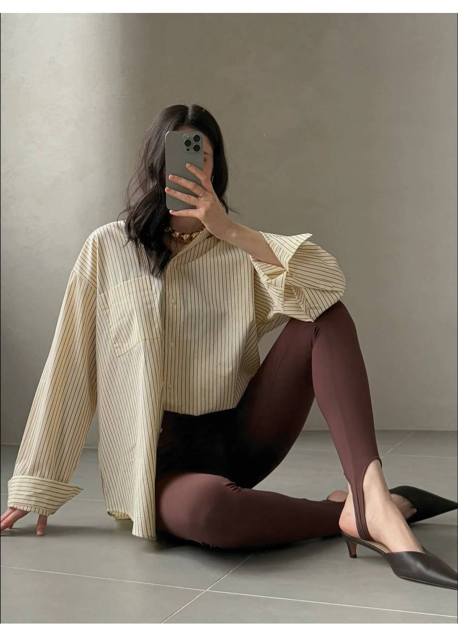 Леггинсы с штрибками - черные | ЗАМЕРЫ В ОПИСАНИИ GD/GL Модний простір (369378466)