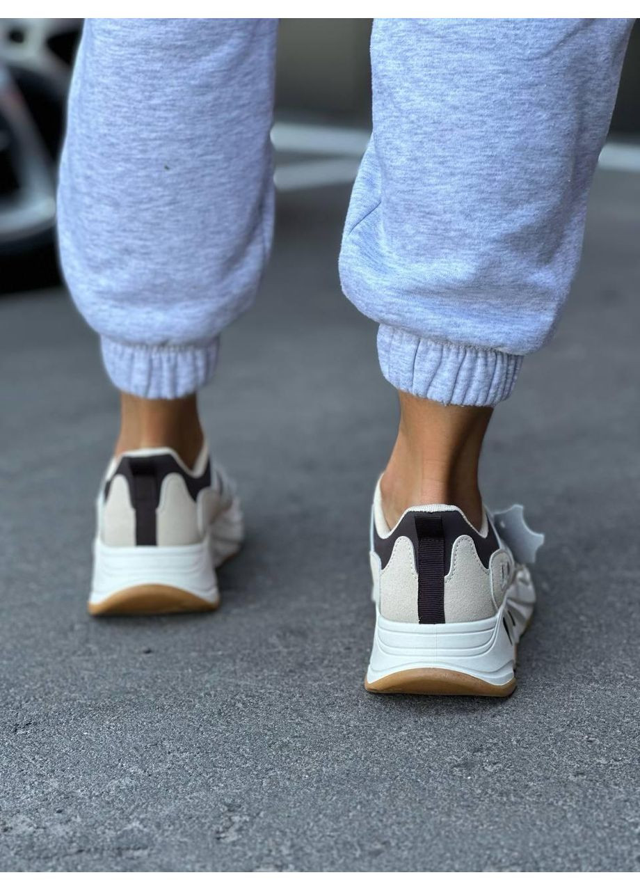 Цветные кроссовки женские повседневные бежевые весна лето осень No Brand