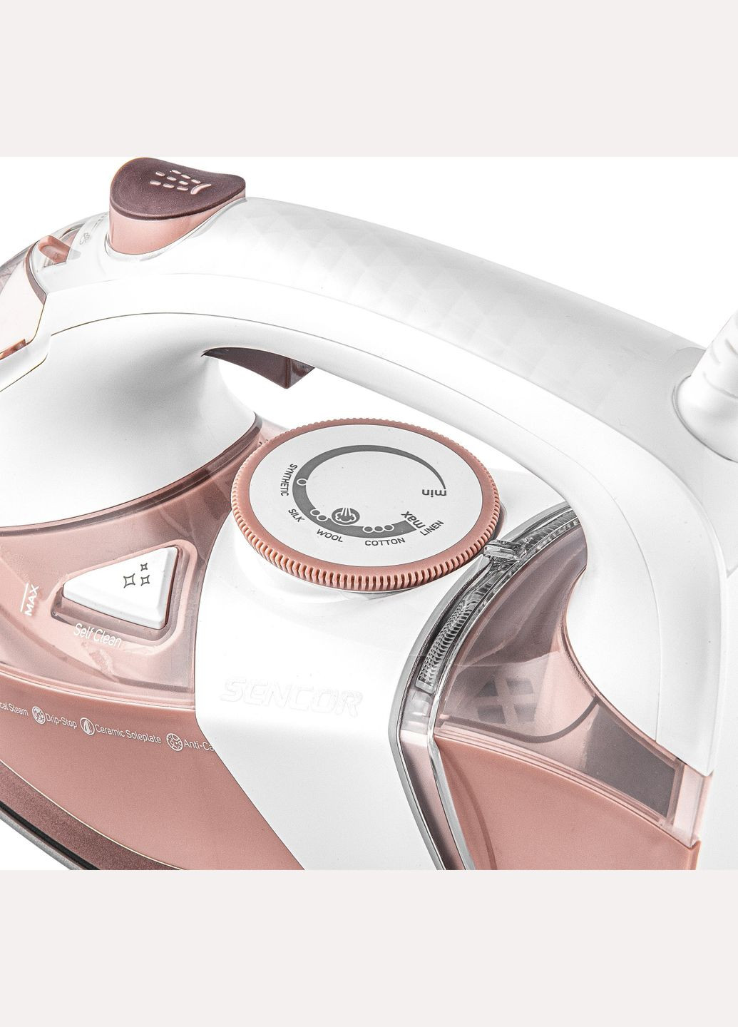Утюг, 3200Вт, 350мл, белорозовый Sencor (315604304)