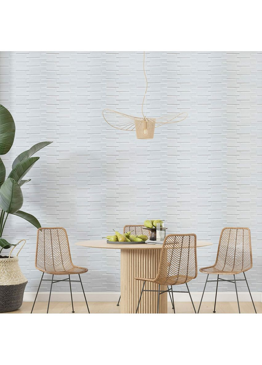 Самоклеющаяся 3D панель 3080x700x5мм Белая Кладка SW-00001759 Sticker Wall (362115274)