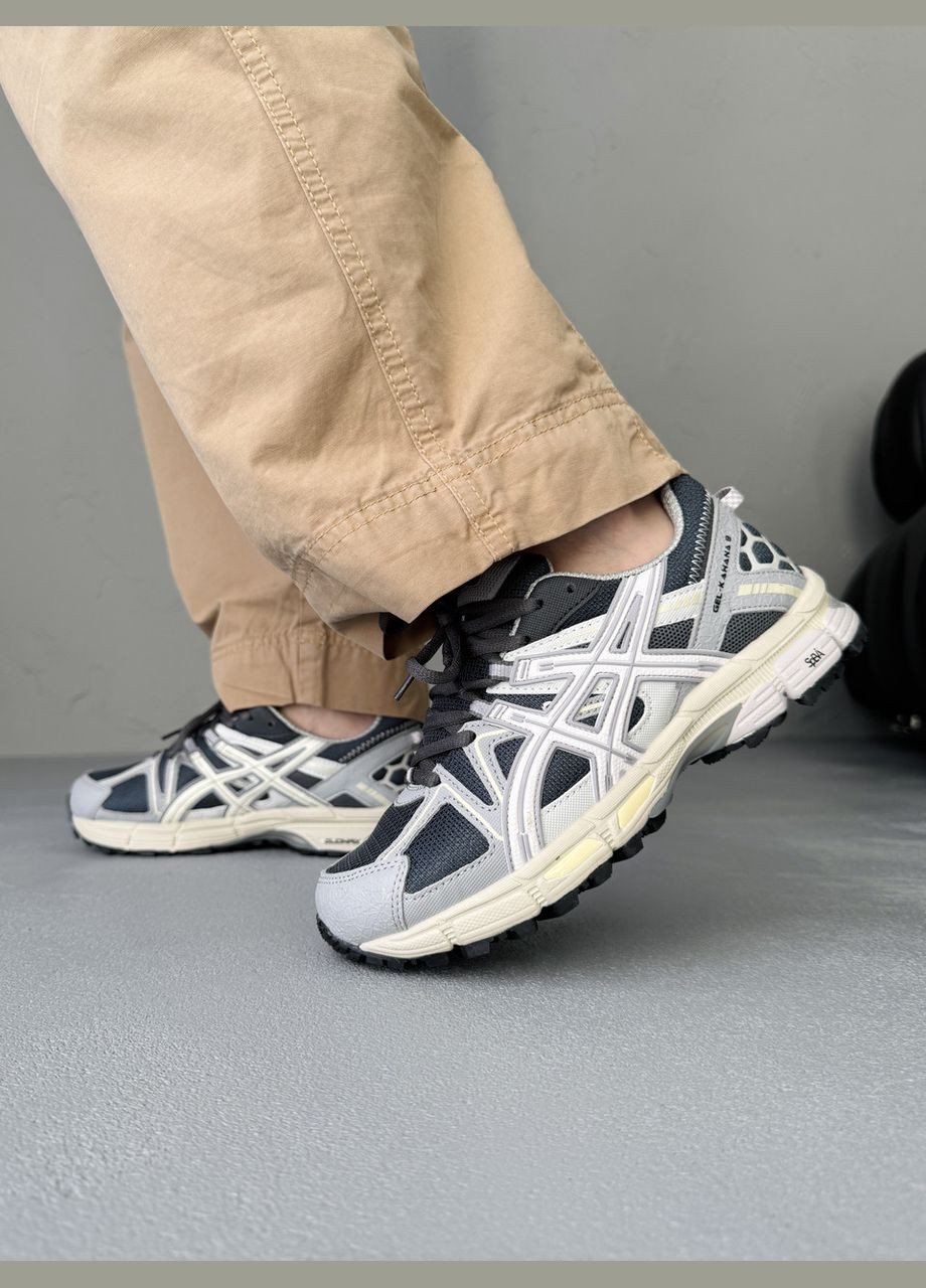 Сірі всесезонні кросівки gel-kahana 8 grey No Brand