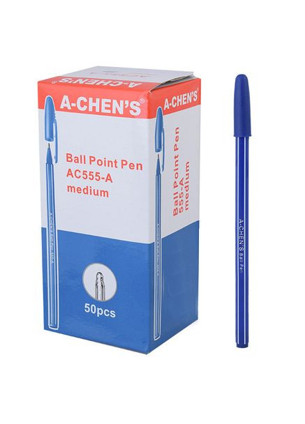 Ручка кулькова " " /CS-555/ 0,5мм, Синя (50/2800) Aihao (367750601)