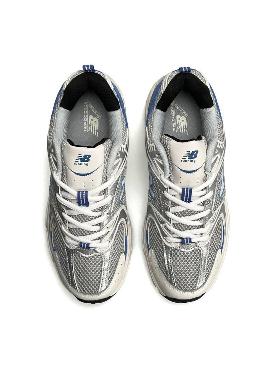 Світло-блакитні Осінні кросівки чоловічі new balance 530 steel blue mr530kc No Brand