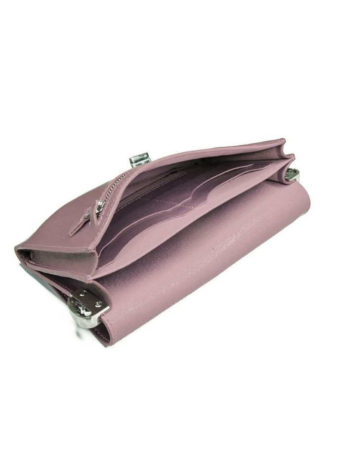 Жіночий клатч 701665 223х135х30 мм глянсова шкіра фрез Grande Pelle (364963458)