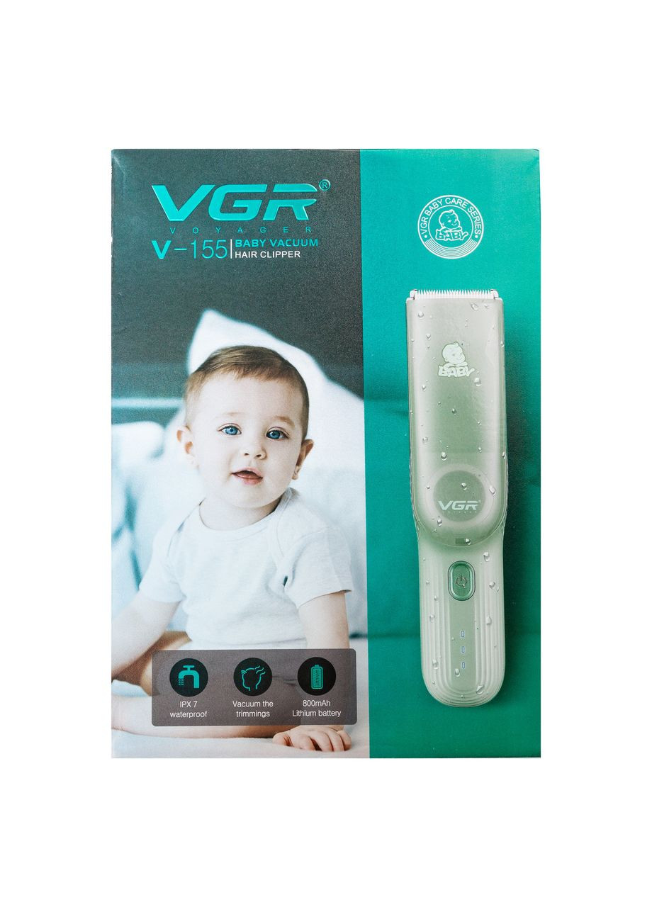 Дитяча машинка для стрижки з насадками акумуляторна безшумна V-155 VGR (370974778)