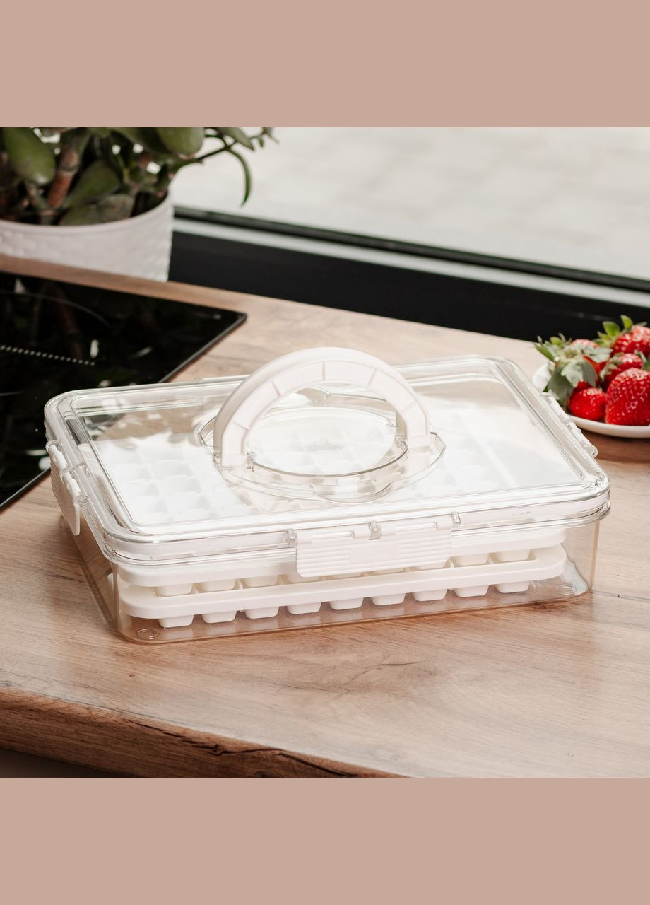 Контейнер для заморозки льда 126 отсеков 30.5х24х7 см Yiwu (353304501)