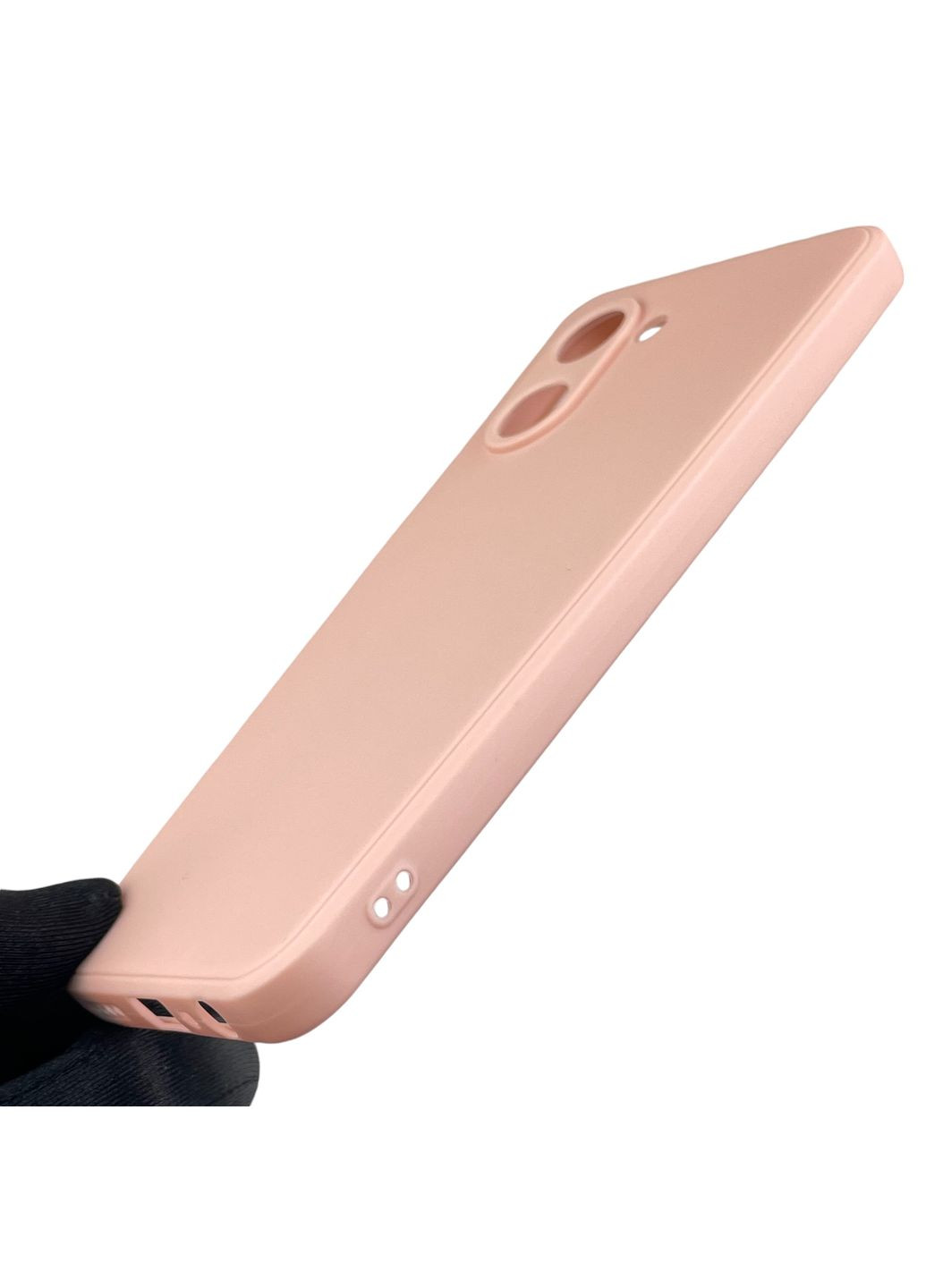 Чехол для C33 с квадратными гранями с защитой камеры на реалми с33 пудровый Realme (366022893)