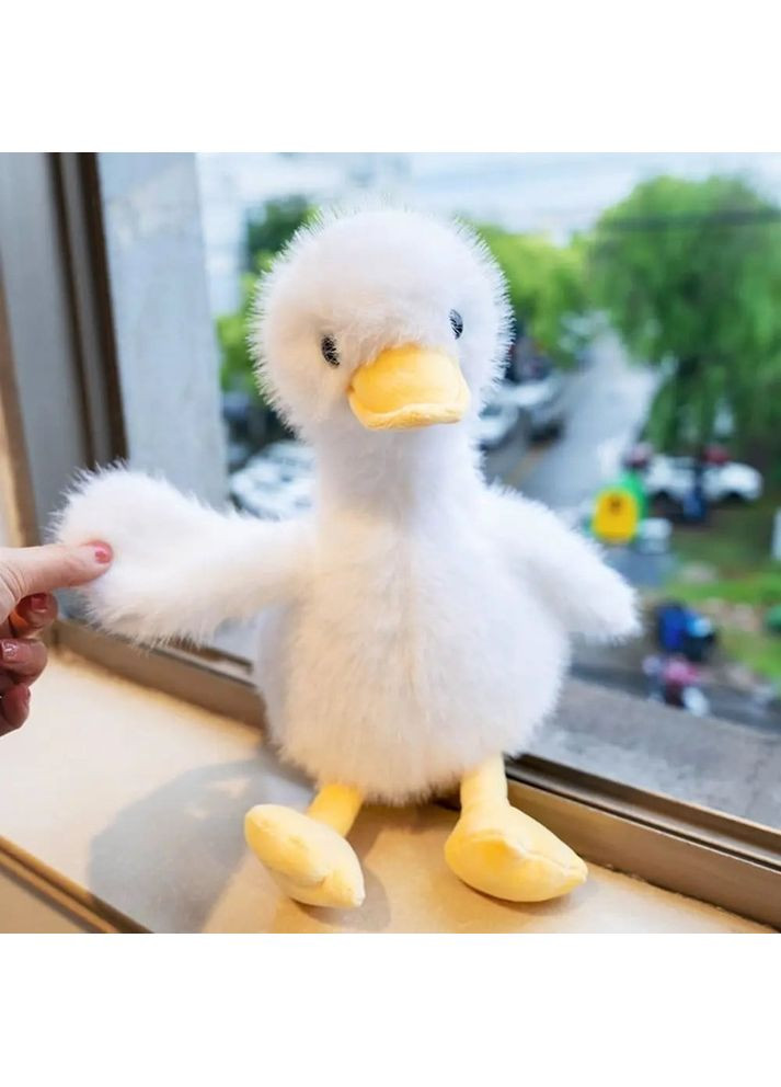 М'яка плюшева іграшка Качечка 35 см Біла Baby Team (366027088)